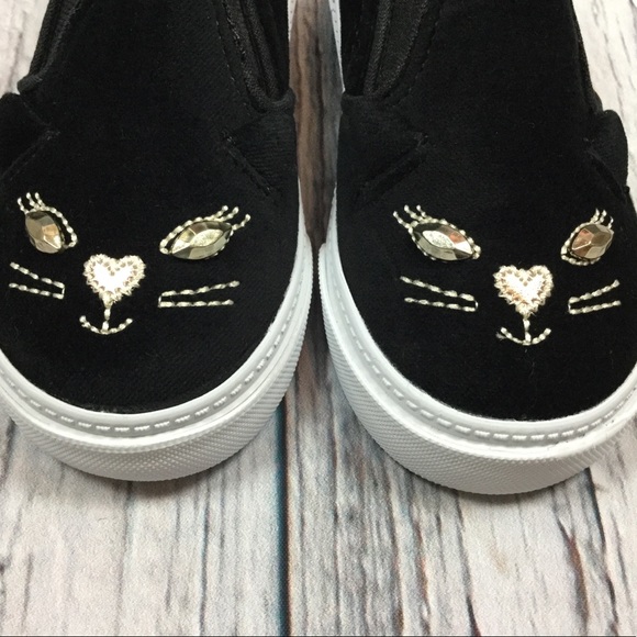 Gap Girls Toddler 5 Black Kitten Shoes Walking Shoes - Picture 3 of 6